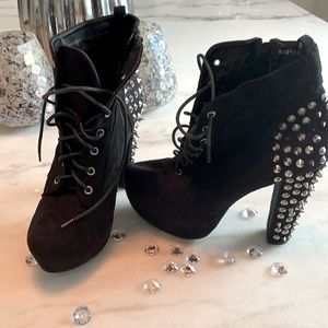 **SOLD** Charlotte Russe Spiked Platform Booties